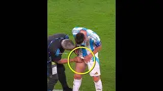 Messi plays through pain💔 #football #messi #injury
