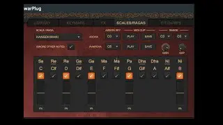 SwarPlug 4 VST Plugin: The Scales Panel