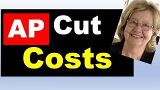 Cut Costs in Accounts Payable