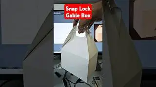 snap lock gable box - full video's link in Description #productpackagedesign #viralvideo #shorts