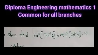 | Show that sec^2[tan inverse 2] + cosec^2 [ cot inverse 2] = 0 || in Telugu | Inverse trigonometry|