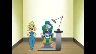 Donald Duck at Rita Loud's Dentist Office for a checkup