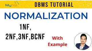 Normalization In Database | Database Normalization 1nf 2nf 3nf | Database Normalisation