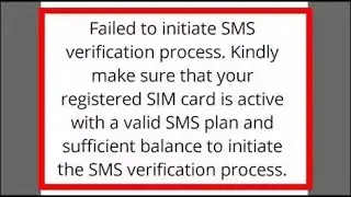How To Fix YONO SBI Failed To Initiate SMS Verification Process. Kindly Make Sure... Problem Solved