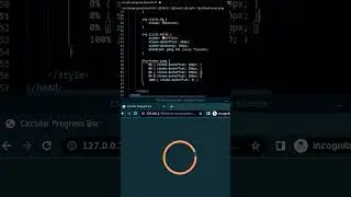 How to make circular Progress bar #circularprogress #circular #vipcoading2022 #cssproject #purcss