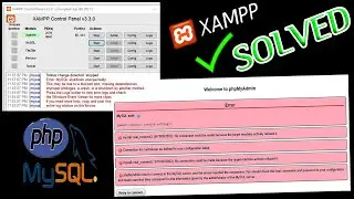 How to fix XAMPP MySQL Error “MySQL Shutdown Unexpectedly” 