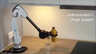 SRA Service Robot Arm filling a glass of water