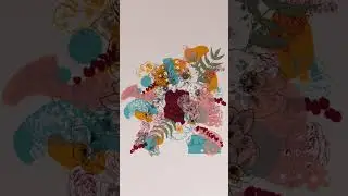 Screen printing flowers ... my fav!