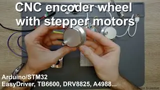 CNC encoder wheel with stepper motors