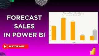 Forecast in Power BI & Display as Overlapping Columns | Power BI Tutorial | MiTutorials