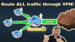 Route any docker container through VPN! (use Gluetun VPN client for all your containers)