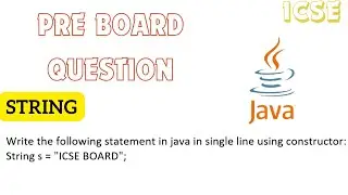 string important question | icse computer application | computer icse 2024 solutions | By Anurag Sir