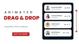 How to Create an Animated Drag and Drop Sortable List in HTML, CSS, and JavaScript