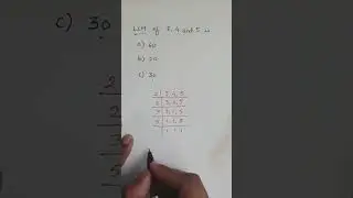 Find the LCM of 3,4 and 5. how to find the LCM
