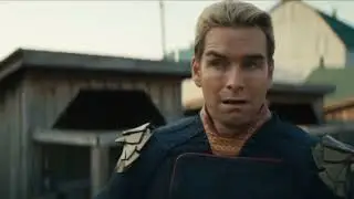 Homelander breathing profusely