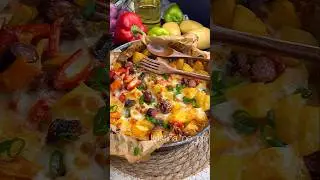 Картофель с колбасками 🥔🥩Как вам идея? Будете пробовать?