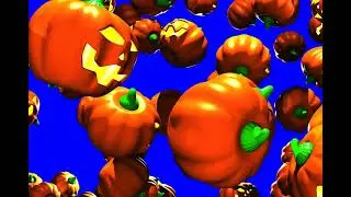 Blue Screen Happy Halloween flying Pumpkin | #halloween  | #viral | #trending #fyp