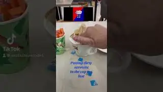 TikTok video putting the soviet ￼ in the cup too fast ￼