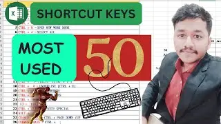 Most Used Top 50 Shortcut keys in Excel (Hindi)