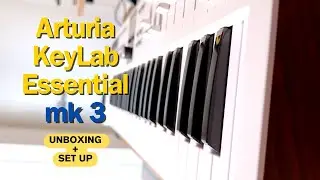 Arturia KeyLab Essential mk3 (Unboxing + Software Setup) #arturia #midicontroller #unboxingvideo