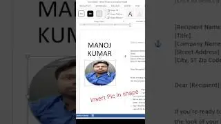 Insert Picture in Shape in MS Word - Creative Design Tips and Tricks