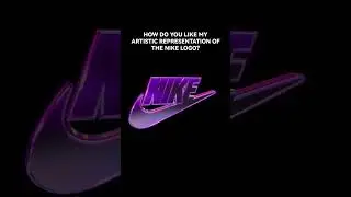 My Cinema 4D (C4D) tutorial for beginner is online. Holographic/ chrome Nike logo animation.
