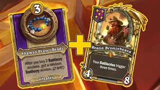 Golden Brann and The Battlecry Trinket Are So Good Together | Dogdog Hearthstone Battlegrounds