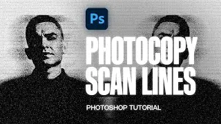 How to Make Photocopy Scan Lines Effect in Photoshop