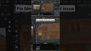 how to fix blender knife tool issue