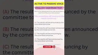 Active and Passive Voice in English | Learn with Quiz Questions and Answers