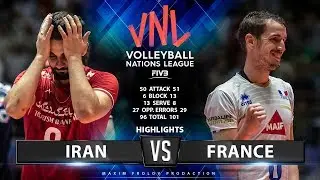 Iran vs France  | Highlights Men's VNL 2019