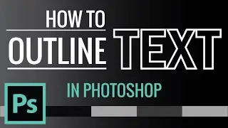 How to Outline Text in Photoshop | Border or Boundary | Zeedign Tutorials