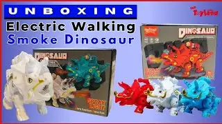 Electric Walking Smoke Dinosaur Unboxing & Testing | Battery Operated Dinosaur - The Toy Land