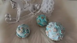 ❄️как сделать необычные  СНЕЖНЫЕ  ШАРЫ❄️