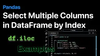 How to select Multiple Columns by Index in a Pandas DataFrame - Examples | ProgramGuru.org