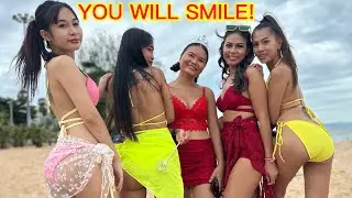 Thailand Hot Bikini Girls on Pattaya Beach