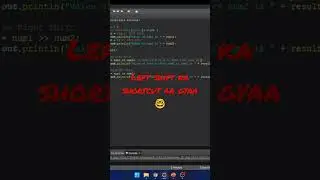 Shortcut for Left Shift operator in Java is here 