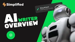 Simplified's AI Writer Overview ⚡