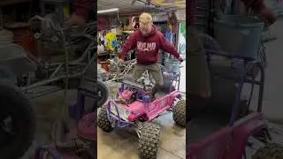 We supercharged a Barbie Jeep…
