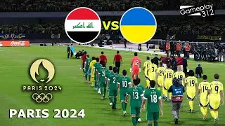 IRAQ vs UKRAINE - Olymmpic Games Paris 2024 | Full Match All Goals |  PES Gameplay
