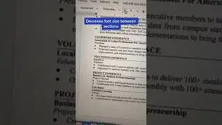 How to make your resume 1 page 🫡💡  