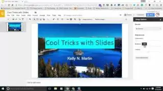 How to adjust pictures in Google Slides