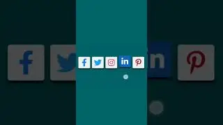 Font Awesome Social Media Icons HTML CSS Tutorial | 