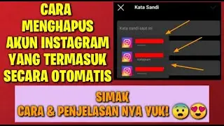 Cara menghapus akun instagram yg masuk secara otomatis | Singkat, Padat & Jelas 100%