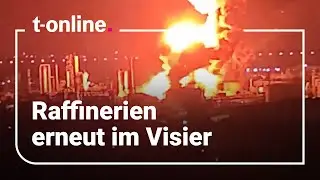 Ukraine war: Russian oil refineries burn brightly