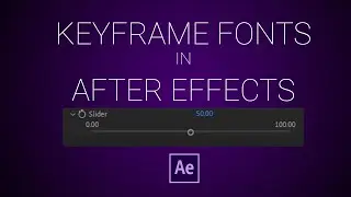 How to Keyframe Multiple Fonts in After Effects | After Effects Tutorial