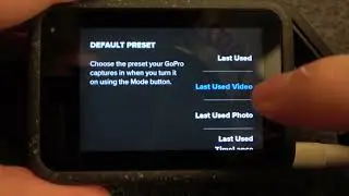 How To Change Default Preset On GoPro Hero 12