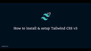 Install tailwindcss v3 in reactjs project