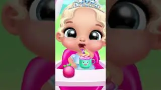 👑 The princess eats an apple and drinks a cocktail 👸🍎🍧 Giggle Babies 😊 ❤ 