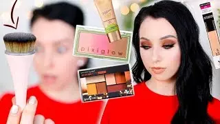 TONS OF FIRST IMPRESSIONS! Drugstore Makeup | Maybelline, Wet n Wild, Pixi, Ecotools...